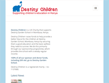 Tablet Screenshot of destinychildren.co.uk